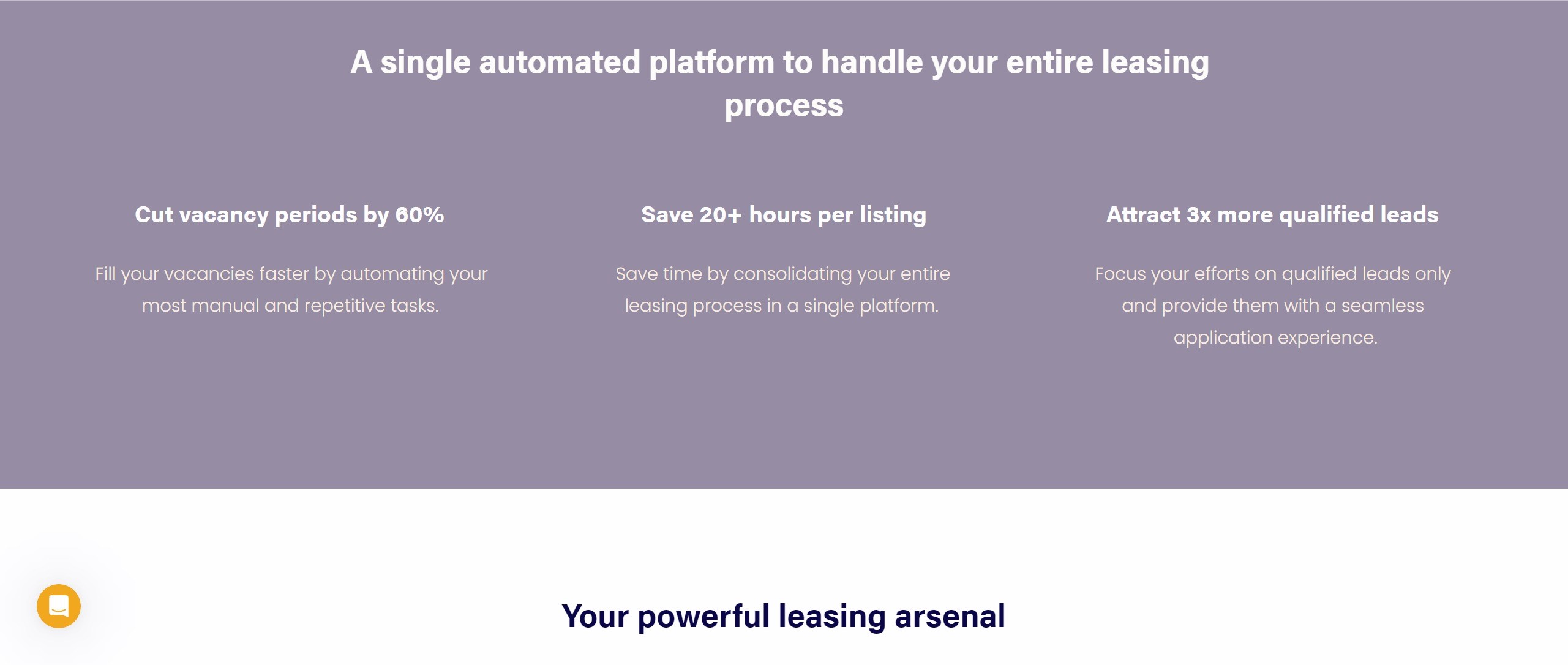 Graph displaying Rental KPIs on property management software