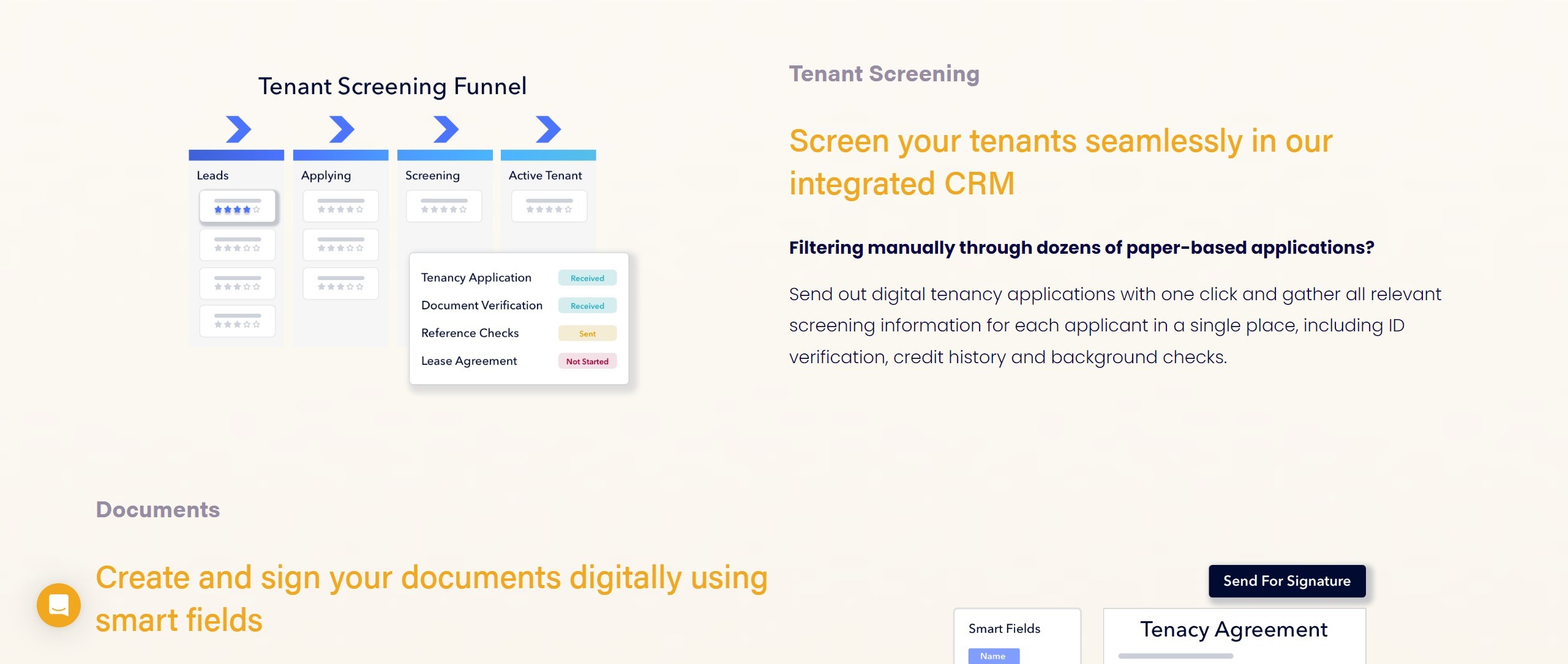 Screen showing Tenant Demographic Insights